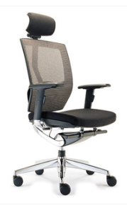 Vergas High Mesh Back Office Chair with Arms and Headrest